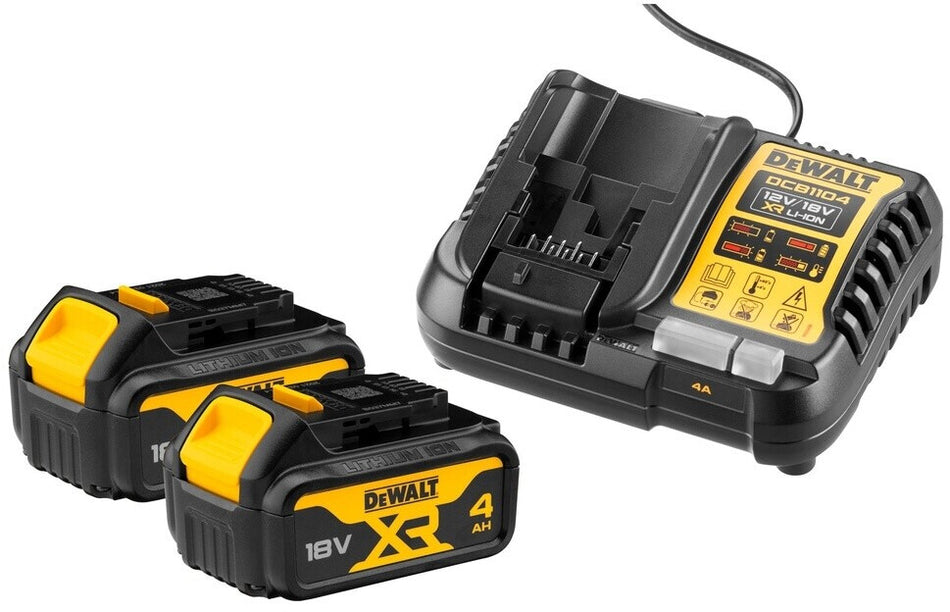 DeWalt Akku-Starter-Set 18 V 2 x 4 Ah