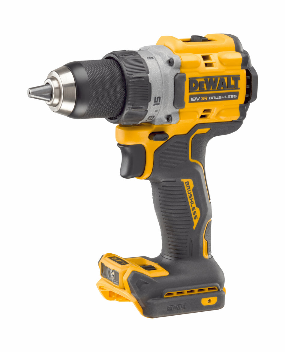 DEWALT Akku-Bohrschrauber 18V XR, bürstenlos, 2-Gang-Vollmetallgetriebe, Basisversion