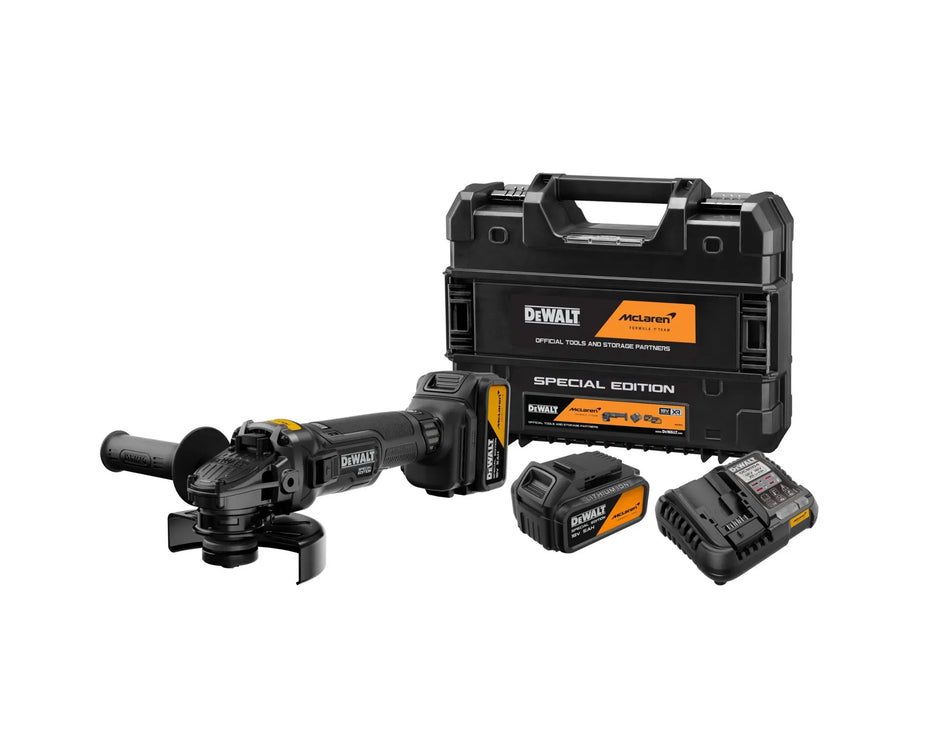 DEWALT Akku-Winkelschleifer x McLaren F1 Team DCG45MP2T-QW