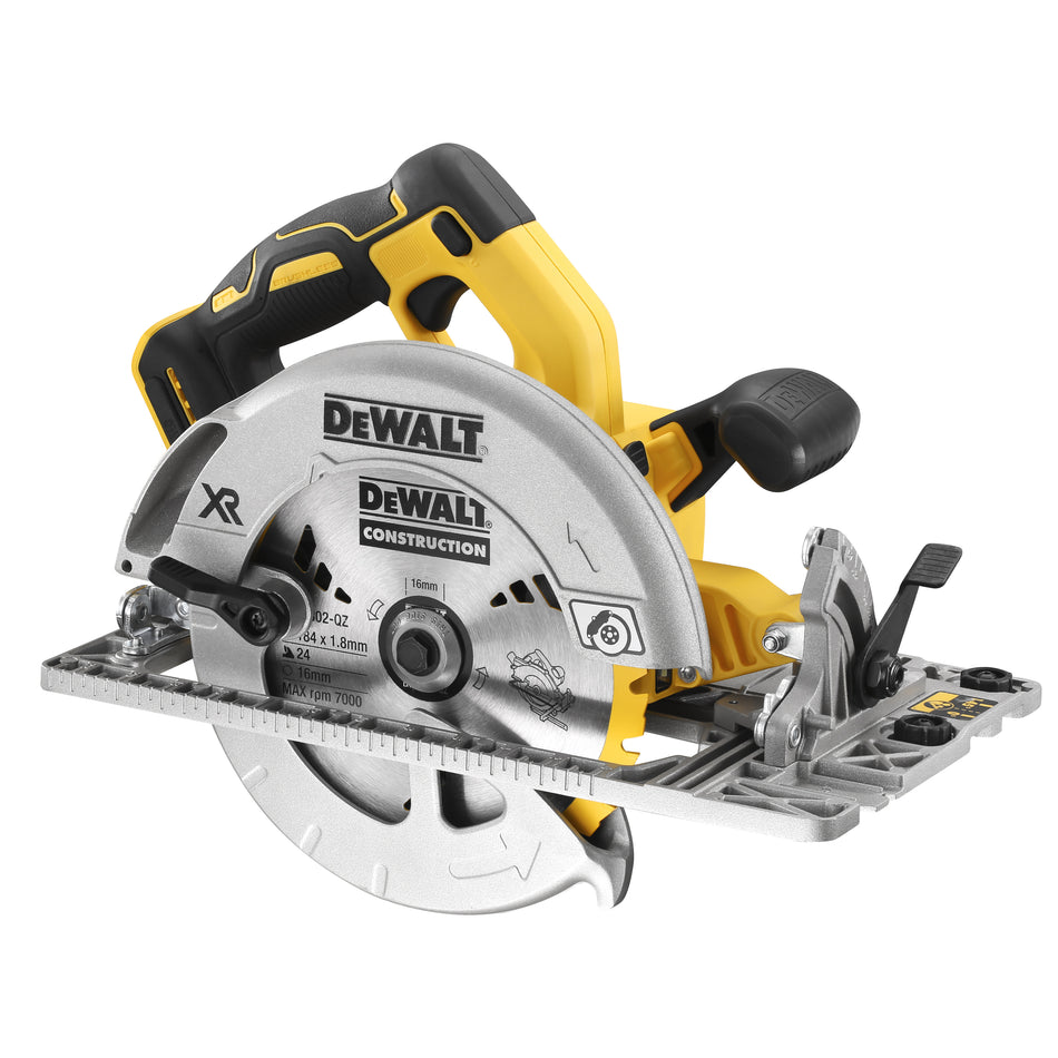 DEWALT Akku-Handkreissäge 18V, bürstenlos, Sicherheitselektronik, T STAK-Box VI, ohne Akku/Ladegerät