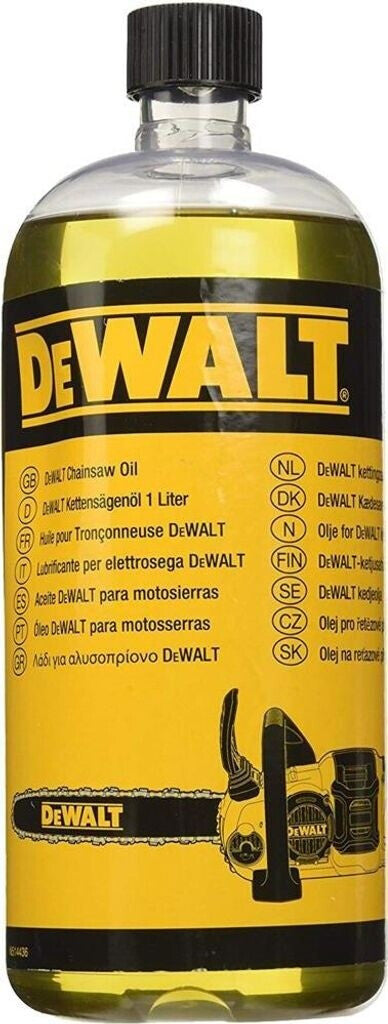 DEWALT Flexvolt Kettensägenöl, 1 Liter, für Akku-Kettensägen