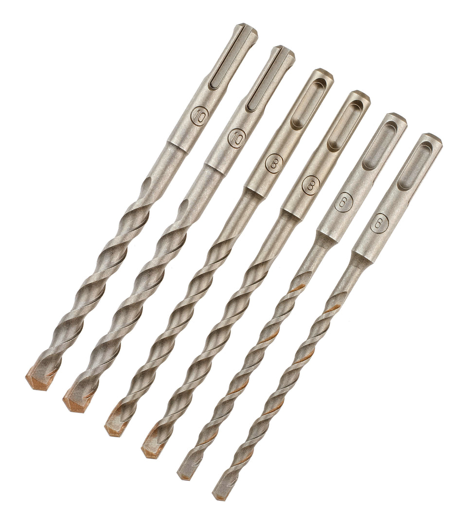 DEWALT Hammerbohrer-Set 6-tlg. SDS-plus, optimiertes Bohrkopfdesign, mit starkem Kern