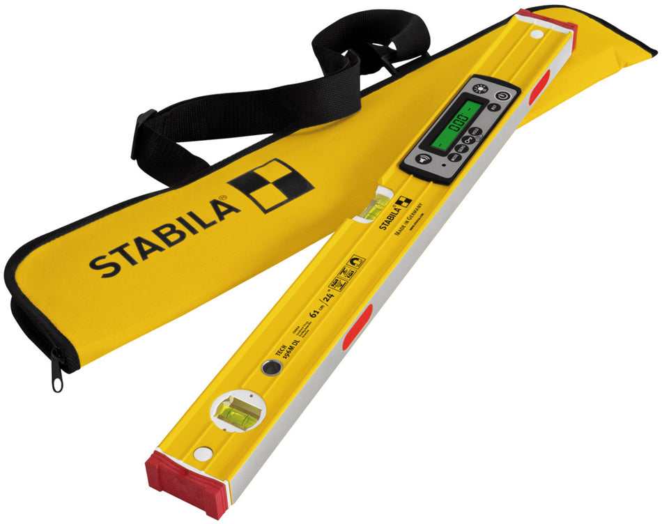 STABILA Elektronik-Wasserwaage TECH 196M DL, 61 cm, IP67, 2 Displays, Tasche