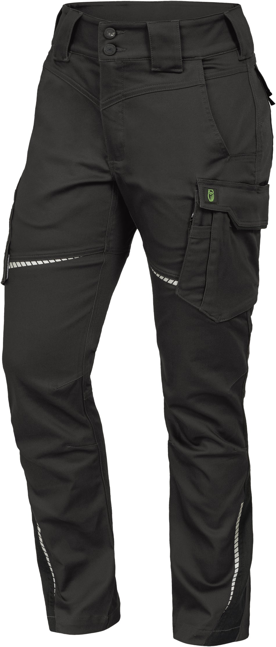 LEIBWÄCHTER Damen Hose o. Knie-Ta anthrazit/schwarz