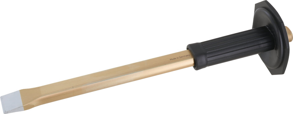TRIUSO Flachmeißel mit Handschutz 350 x 23 x 13mm, Schneide 27 mm