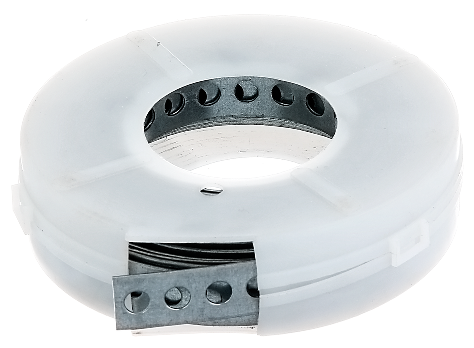 ALBERTS Lochband in Kassette, sendzimirverzinkt, 12 mm, 3 m Länge