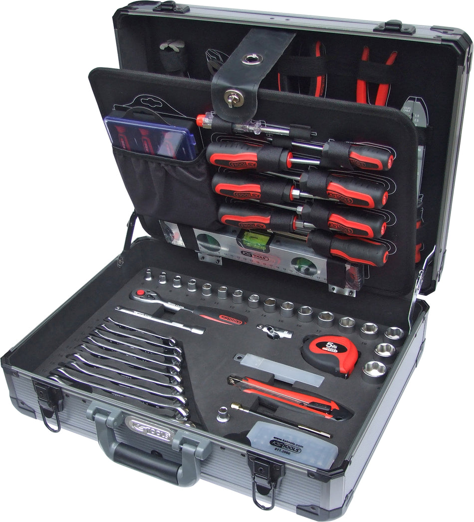 KS TOOLS Kompakt-Werkzeug-Satz,165tlg 3/8" im Alukoffer