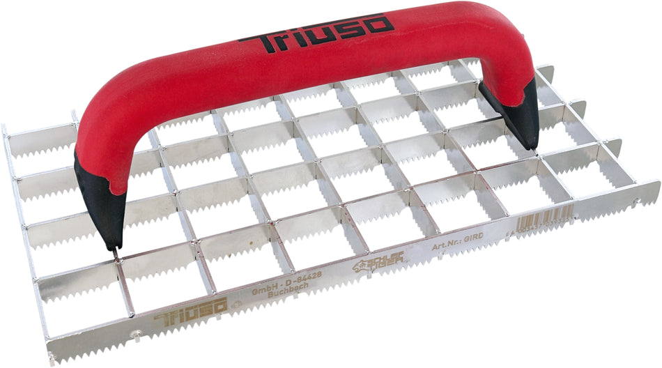 TRIUSO Schleifraspel 29x15cm, Edelstahl rostfrei 2K-Griff