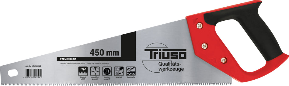 TRIUSO Handsäge 450mm, 2K-Griff