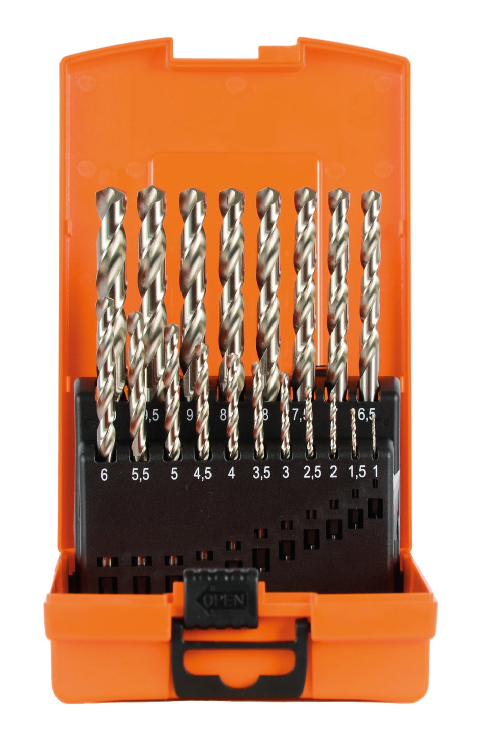 PROJAHN Bohrer-Set BASIC HSS-G, 19-tlg., Kunststoffkassette, Ø 1-10/0,5 mm