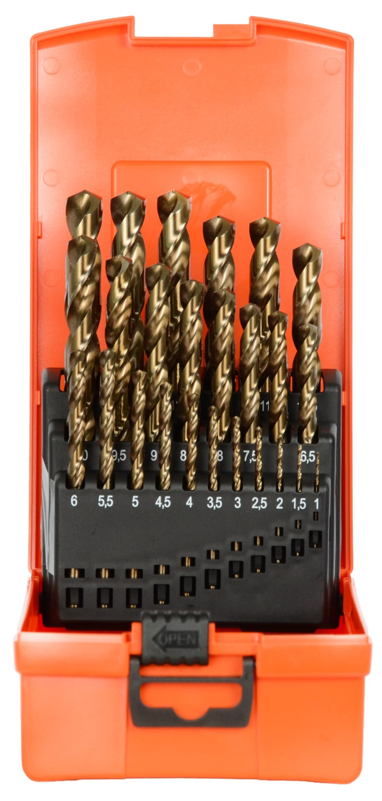 PROJAHN Kunststoffkassette HSS-Co DIN 338, 25-tlg, Spiralbohrer 1-13/0,5 mm