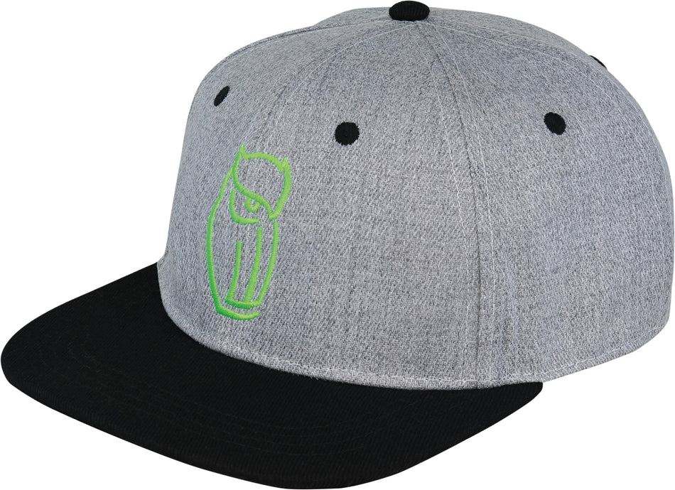 Leibwächter Snapback mit Stick, grau/schwarz, Größenverstellbar