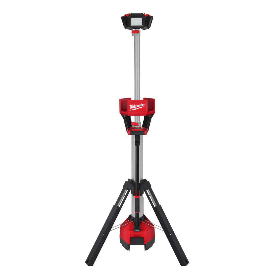 MILWAUKEE M18 HOSALC-0, Akku-Baustrahler, 6000 Lumen TRUEVIEW, USB-Ladegerät, Stativ 1-2,2m, M18 Kompatibel
