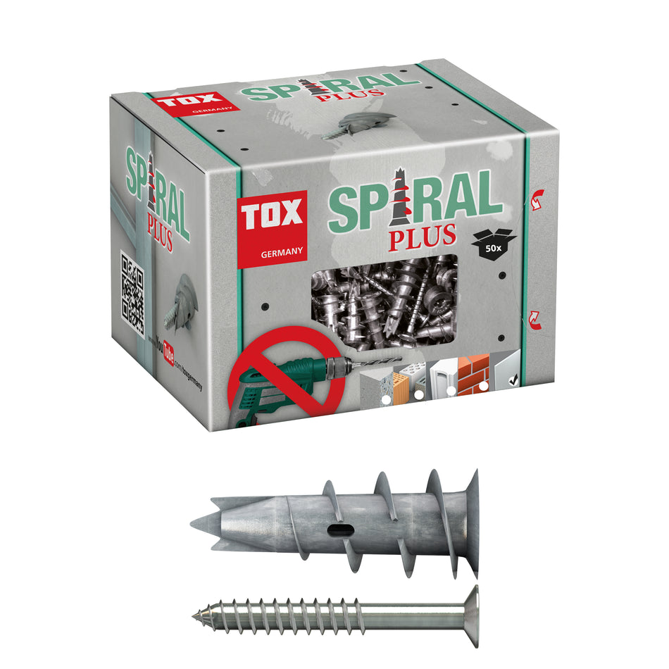 TOX Gipskartondübel Spiral Plus 37-4 + Schraube KT