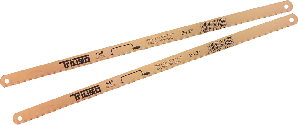 TRIUSO HSS-Metallsägeblätter 300 mm, eins. gez., 2 St. auf SB-Karte