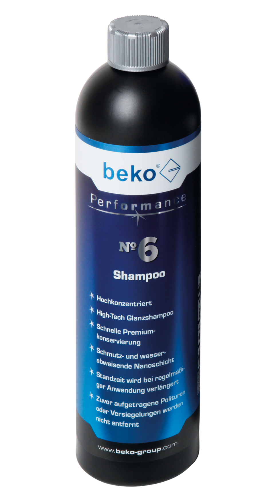 BEKO Performance No. 6 Shampoo 750 ml, Hochkonzentriert, Nanoschicht, Flasche
