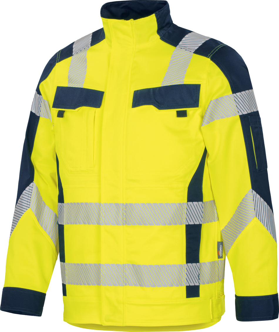 VIZWELL Jacke Flex-HiVis yellow/navy