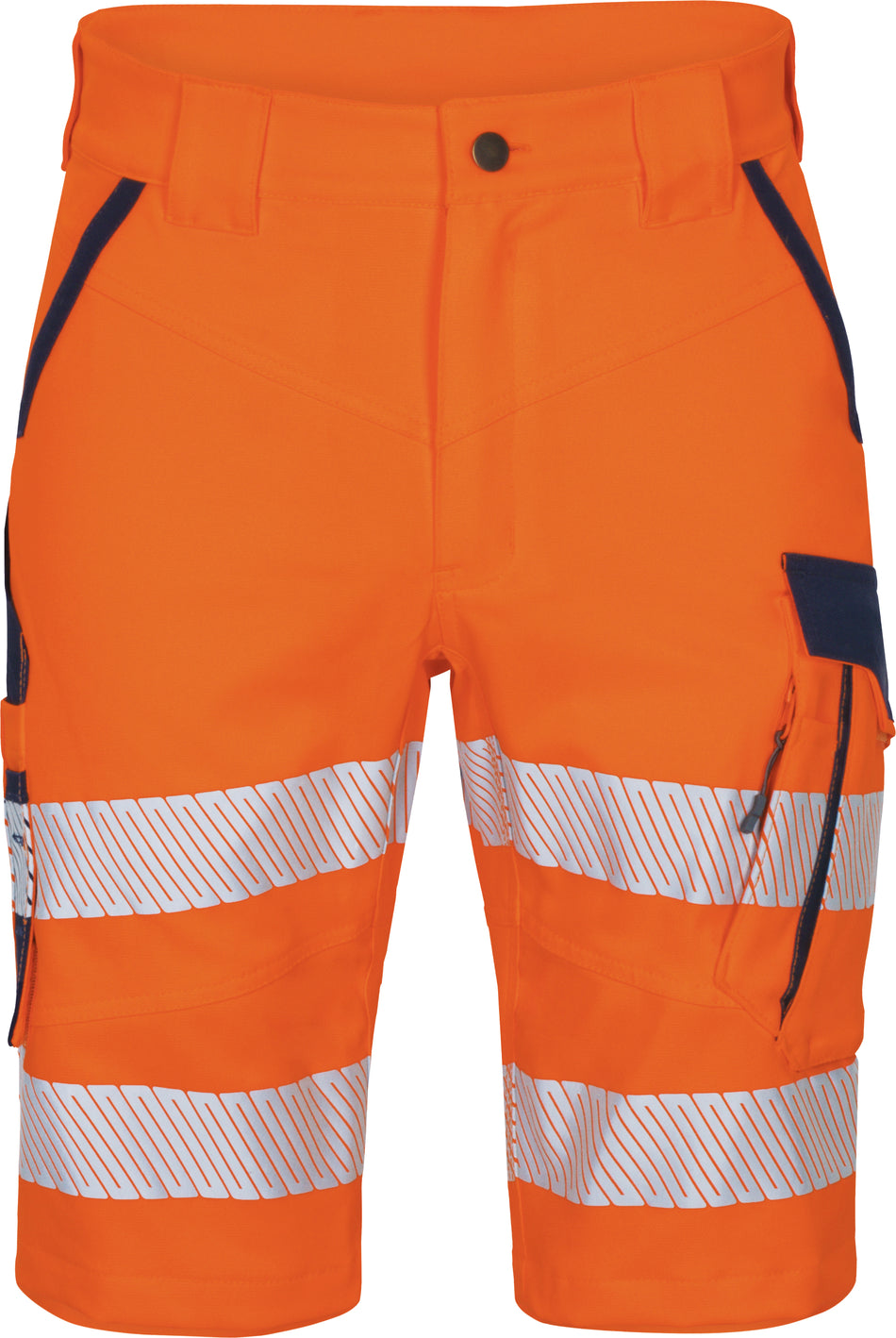 VIZWELL Short Flex-HiVis orange/navy