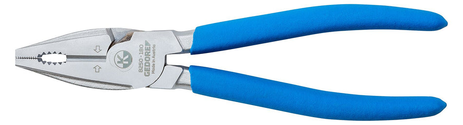 GEDORE Kraft-Kombinationszange 180 mm, DIN ISO 5746, 2-Komponenten-Griff
